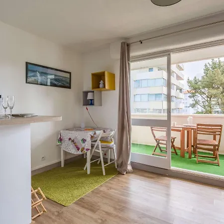 Studio Moderne 2* Avec Balcon, Parking, Wi-fi - Quartier Larochefoucauld A - Fr-1-3-487 Lejlighed Biarritz